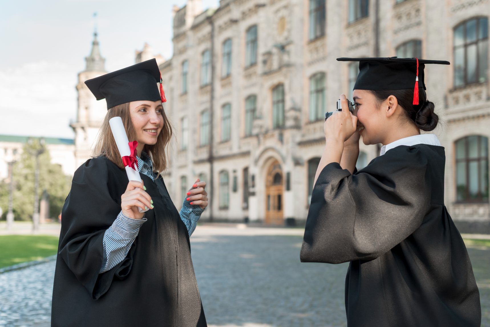 University students on campus