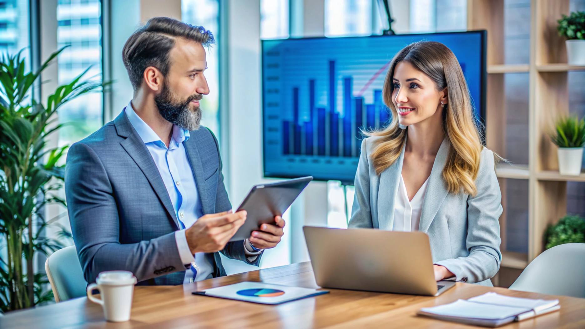 Consultants in a meeting